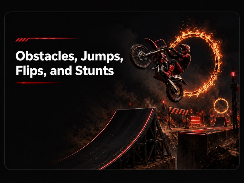 Obstacles, Jumps, Flips, and Stunts